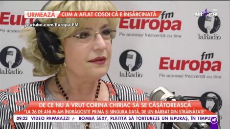 De ce nu a vrut Corina Chiriac să se căsătorească: „Eu m-am îndrăgostit foarte târziu”