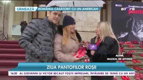 Spune ”Stop” violenței împotriva femeilor. Ziua pantofilor roșii. La fiecare 30 de secunde, o femeie este bătută