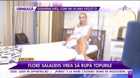 Bomba sexy, o nouă operație estetică. Flore Salalidis vrea să rupă topurile