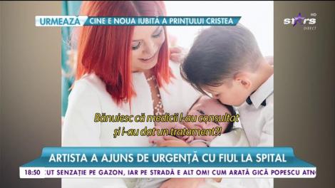 Clipe de coșmar pentru Elena Gheorghe. Artista a ajuns de urgență cu fiul la spital