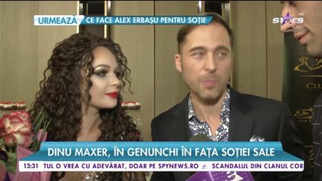 Cerere în căsătorie, cu repetiție. Dinu Maxer, în genunchi în fața soției sale