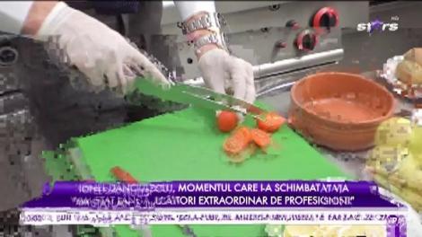 Ionel Dănciulescu, un bucătar adevărat. Fostul fotbalist a intrat în bucătărie și a pregătit un preparat specil cu pește