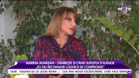 Marina Almășan zâmbește și când sufletul îi plânge: „Am plâns foarte mult, pe ascuns”