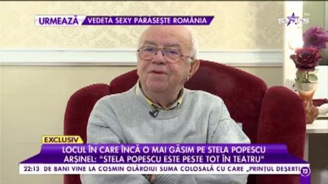 Locul în care încă o mai găsim pe Stela Popescu! Arșinel: "Stela este peste tot în teatru"