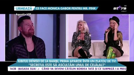 Iubitul Denisei de la Bambi, prima apariție într-un platou de televiziune