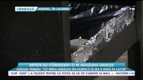 Artiștii au comemorat-o pe Mădălina Manole. Aurelian Temișan: ”Noi avem încărcătura noastră de artiști”