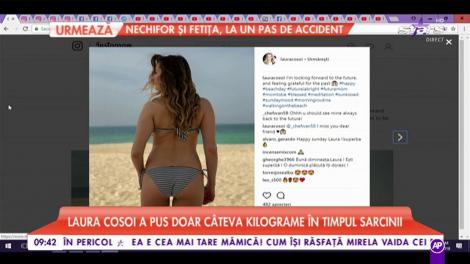 Laura Cosoi a pus doar câteva kilograme în timpul sarcinii