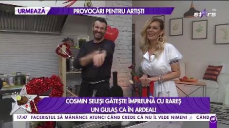 Cosmin Seleși gătește împreună cu Rareș un gulaș ca în Ardeal: „Nu am ținut niciodată o cură de slăbire”