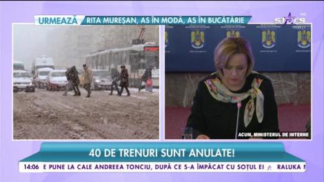 Întreaga Românie, sub semnul dezastrului. Comandametul de iarnă se întrunește de urgență