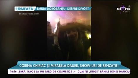 Corina Chiriac și Mirabela Dauer, show de senzație, în club! Cele două mari artiste fac furori printre tinerii noii generații