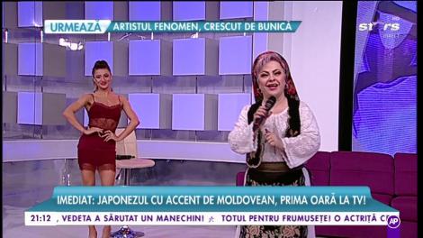 Valeria Arnăutu cântă în platoul Răi da' Buni