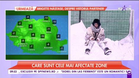 România se luptă cu valul de frig. Minimele ajung până la -22°C