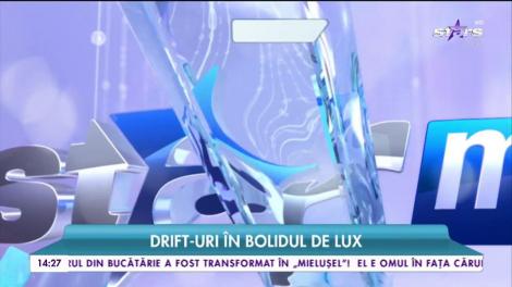Senzații tari cu soțul Oanei Zăvoranu. Alex, drift-uri în bolidul de lux