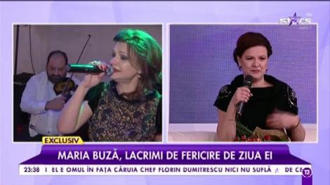 Maria Buză, lacrimi de fericire de ziua ei. Cine i-a adus vedetei cea mai mare bucurie