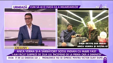 Anca Verma și sotul vorbesc despre planurile de viitor. Sotul ei vrea să cumpere o clinică de înfrumusețare
