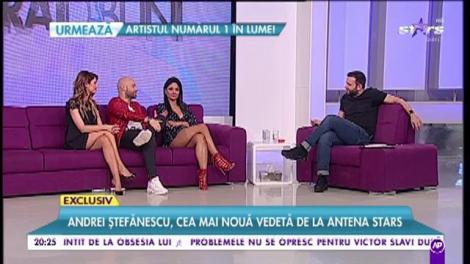 Andrei Ștefănescu și Nasrin, cuplu de weekend. Cântărețul, cea mai nouă vedetă de la Antena Star