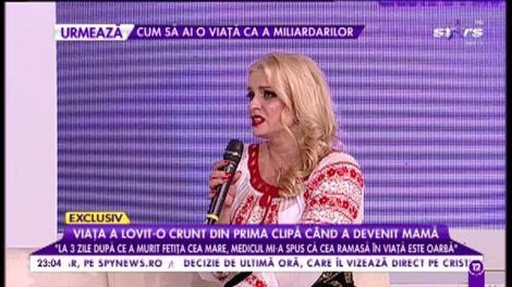 Claudia Zamfir vorbește despre cea mai grea peprioadă din viața ei. O fetitță a murit la naștere, cealaltă a primit un diagnostic cumplit