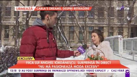 Maria, fiica lui Anghel Iordănescu, surprinsă în direct: „Îmi doresc o carieră în televiziune”