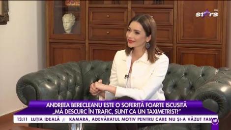 Andreea Berecleanu este o șoferiță iscusită: „Mă descurc în trafic, sunt ca un taximetrist!”