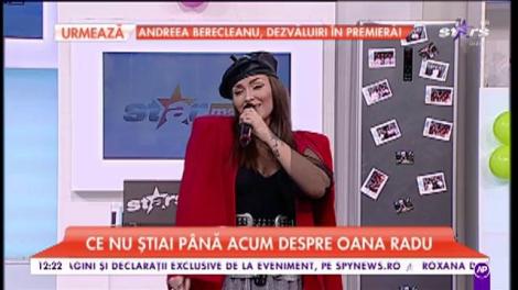 Oana Radu a cântat melodia „Topește-mi iarna”