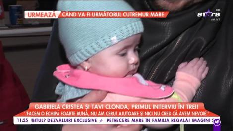 Gabriela Cristea și Tavi Clonda, primul interviu în trei! „Mami schimbă scutece, eu ma ocup de lucrurile casei”