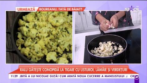 Cum se pregătește cea mai tare rețetă de conopidă la tigaie cu usturoi, lămâie și verdețuri! Deliciul e gata instant!