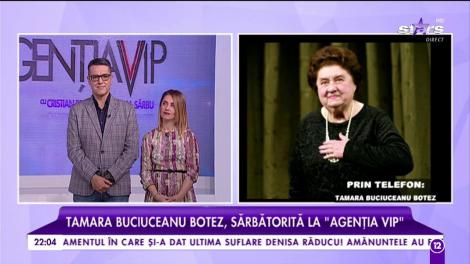 Tamara Buciuceanu Botez, sărbătorită la „Agenția VIP”
