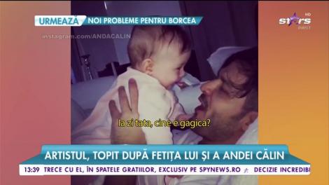 Cele mai emoționante imagini cu Liviu Vârciu. Artistul, topit după fetița lui și a Andei Călin