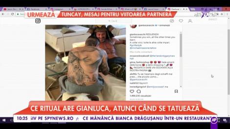 Ce ritual are Gianluca Vacchi, atunci când se tatuează