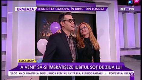 Oana Turcu a venit să-și îmbrățișeze iubitul soț de ziua lui