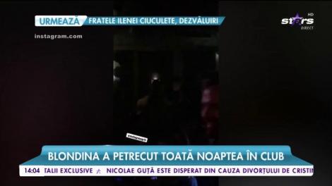 Gina Pistol, party fara Smiley. Blondina a petrecut toată noaptea în club