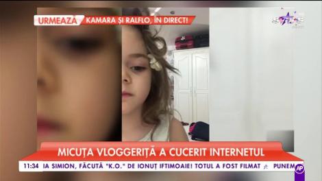 Micuța vloggeriță a cucerit internetul. Cel mai tânăr vlogger din România