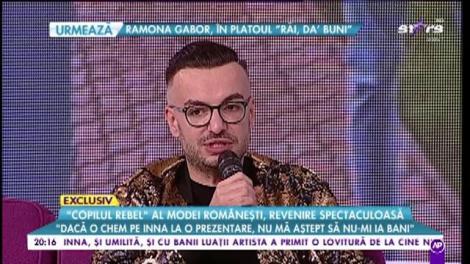 „Copilul rebel” al modei românești, în platoul lui Morar: „Răzvan Ciobanu nu dă haine pe gratis”