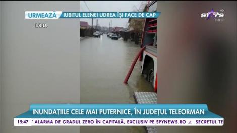 Vremea face prăpăd în țară. Inundațiile cele mai puternice, în județul Telorman