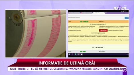Informație de ultimă oră! Cutremur de 4,7 grade, în România