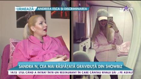 Sandra N, cea mai răsfățată graviduță din showbiz