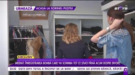 Ioana Voicu ne deschide ușa casei. Dressing-ul ei valorează cât un apartament luxos din Capitală