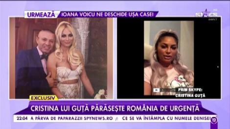 Cristina lui Guță părăsește România de urgență. Vrea să uite de „Regele manelelor” definitiv”