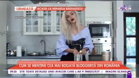 Ce mănâncă Alina Ceușan, la primele ore ale dimineții. Cum se menține cea mai bogată bloggeriță din România