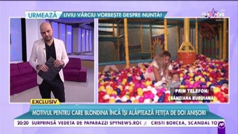 Sânziana Buruiană, pusă la zid de mămici! Încă își alăptează fetița: "Am zis să nu rup această legătură (...) Mi-am pus un plasture și a zis că e buba"