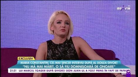 Maria Constantin, cel mai sincer interviu, după divorț: "Sunt mai aproape de Dumnezeu. A fost un moment peste care nu voi putea trece”