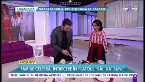 O familie celebră s-a &icirc;ntrecut &icirc;n platoul lui Morar! Cine a făcut cel mai frumos tort?