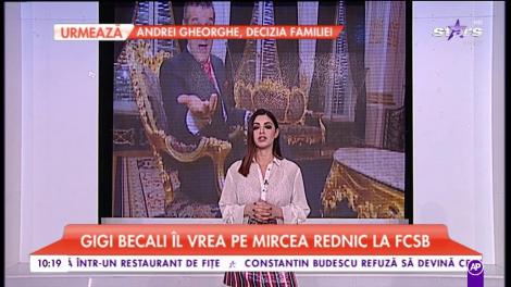 Gigi Becali îl vrea pe Mirecea Rednic la FCSB