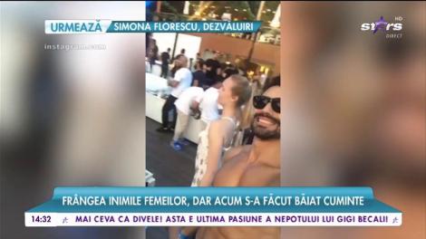 ”Burlacul” Andrei Andrei, în vacanță cu soția. Frângea inimile femeilor, dar acum s-a făcut băiat cuminte