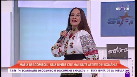 Maria Dragomiroiu cântă în platoul Star Matinal