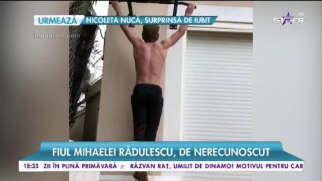 Fiul Mihaelei Rădulescu, de nerecunoscut. Ayan este pasionat de sport