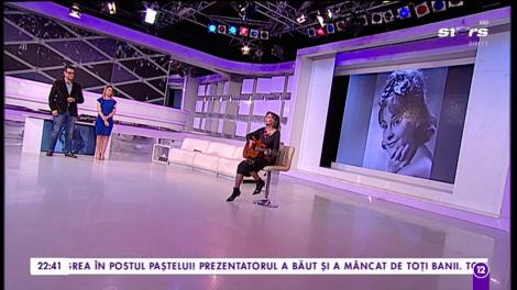 Marina Voica cântă în platoul Agenția VIP