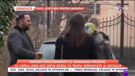 Imagini emoționante cu Anamaria Prodan. Nume importante din lumea fotbalului, prezente la înmormântarea tatălui lui Laurențiu Reghecampf