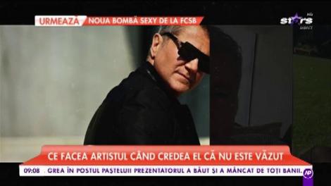 Imagini exclusive cu Dan Bittman. Ce făcea artistul când credea că nu este văzut