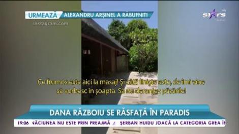 Dana Războiu se răsfață în paradisul din Maldive